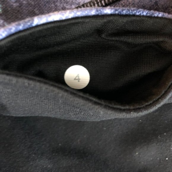Lululemon Wunder Under Crop Leggings Denim Luon Milky Way Purple Blue 4 - Picture 3 of 3